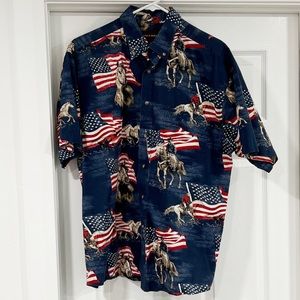 Bit & Bridle Patriotic American Western Shirt